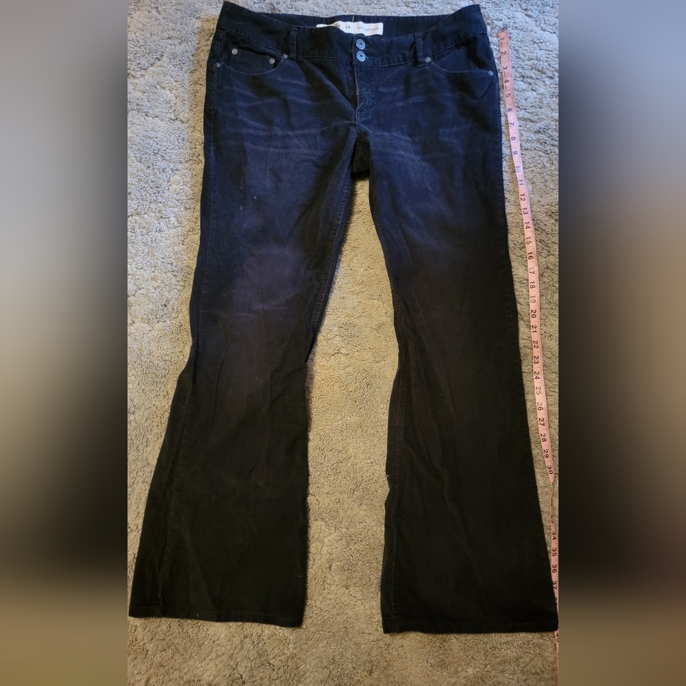 Charlotte Russe Black Lowrise Flare Jeans